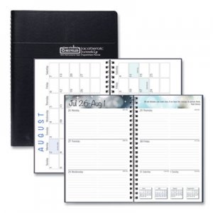 House of Doolittle HOD27502 Recycled Academic Weekly/Monthly Appointment Book/Planner, 8 x 5, Black, 2021-2022