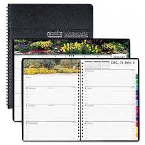 House of Doolittle HOD294632 Gardens of the World Weekly/Monthly Planner, 7 x 10, Black, 2016 2946-32