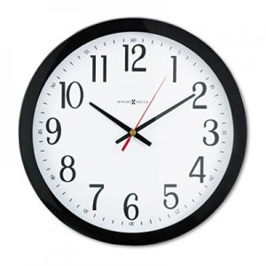 Howard Miller MIL625166 Gallery Wall Clock, 16", Black 625-166