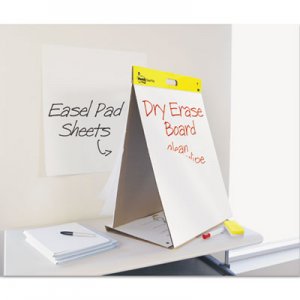 Post-it Easel Pads MMM563DE Dry Erase Tabletop Easel Unruled Pad, 20 x 23, White, 20 Sheets 563-DE