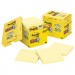 Post-it Notes Super Sticky MMM67512SSCP Canary Yellow Note Pads, 4 x 4, Lined, 90/Pad, 12 Pads/Pack 675