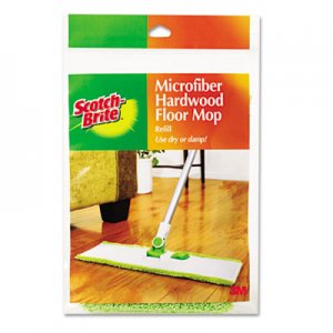 Scotch-Brite MMMM005R Hardwood Floor Mop Refill, Microfiber M-005-R