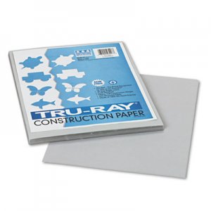 Pacon PAC103027 Tru-Ray Construction Paper, 76 lbs., 9 x 12, Gray, 50 Sheets/Pack