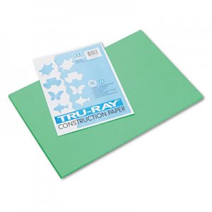 Pacon 103038 Tru-Ray Construction Paper, 76 lbs., 12 x 18, Festive Green, 50 Sheets/Pack PAC103038