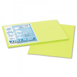 Pacon 103425 Tru-Ray Construction Paper, 76 lbs., 12 x 18, Brilliant Lime, 50 Sheets/Pack PAC103425