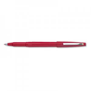 Pentel PENR100B Rolling Writer Stick Roller Ball Pen, .8mm, Red Barrel/Ink, Dozen R100-B