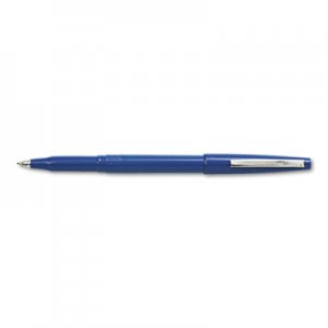Pentel PENR100C Rolling Writer Stick Roller Ball Pen, .8mm, Blue Barrel/Ink, Dozen R100-C