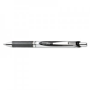 Pentel PENBL77A EnerGel RTX Retractable Liquid Gel Pen, .7mm, Black/Gray Barrel, Black Ink BL77-A