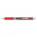 Pentel PENBLN77B EnerGel RTX Retractable Liquid Gel Pen, .7mm, Needle, Black/Gray Barrel, Red Ink BLN77-B