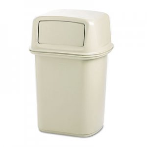 Rubbermaid Commercial RCP917188BG Ranger Fire-Safe Container, Square, Structural Foam, 45gal, Beige