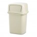 Rubbermaid Commercial RCP917188BG Ranger Fire-Safe Container, Square, Structural Foam, 45gal, Beige