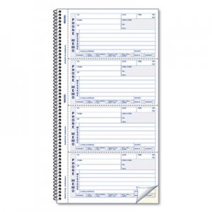 Rediform RED50076 Telephone Message Book, 2 3/4 x 5, Two-Part Carbonless, 400 Sets 50-076