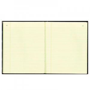 National 56211 Texthide Record Book, Black/Burgundy, 150 Green Pages, 10 3/8 x 8 3/8 RED56211