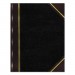 National 56231 Texthide Record Book, Black/Burgundy, 300 Green Pages, 10 3/8 x 8 3/8 RED56231