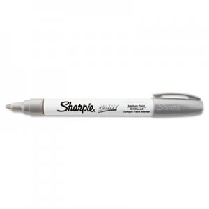 Sharpie 35560 Permanent Paint Marker, Medium Point, Silver SAN35560
