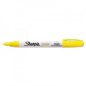 Sharpie 35539 Permanent Paint Marker, Fine Point, Yellow SAN35539