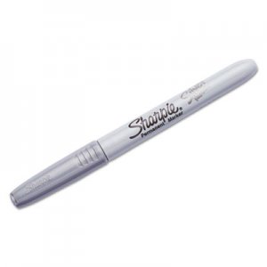 Sharpie 39109PP Metallic Permanent Marker, Metallic Silver, 4/Pack SAN39109PP