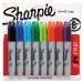 Sharpie SAN38250PP Chisel Tip Permanent Marker, Medium, Assorted Colors, 8/Set