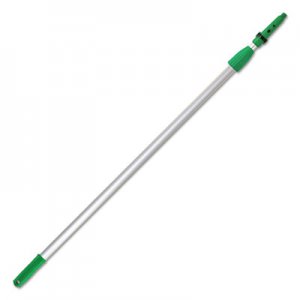 Unger UNGEZ400 Opti-Loc Aluminum Extension Pole, 13ft, Two Sections, Green/Silver