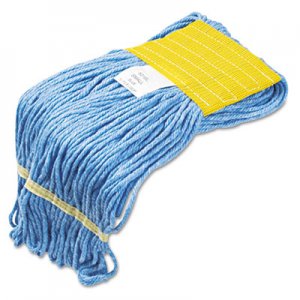 Boardwalk 501BL Super Loop Wet Mop Heads, Cotton/Synthetic, Small Size, Blue BWK501BL