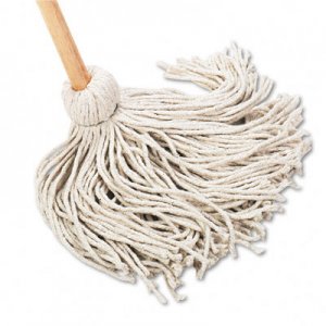 Boardwalk 120C Deck Mop, 54" Wooden Handle, 20-oz. Cotton Fiber Head BWK120C