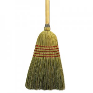 Boardwalk BWK926YEA Parlor Broom, Yucca/Corn Fiber Bristles, 42" Wood Handle, Natural