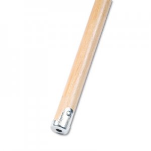 Boardwalk BWK834 Lie-Flat Screw-In Mop Handle, Lacquered Wood, 1 1/8" dia. x 60"L, Natural