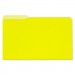 Universal UNV15304 Interior File Folders, 1/3-Cut Tabs, Legal Size, Yellow, 100/Box