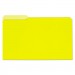 Universal UNV15304 Interior File Folders, 1/3-Cut Tabs, Legal Size, Yellow, 100/Box