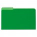 Universal UNV15302 Interior File Folders, 1/3-Cut Tabs, Legal Size, Green, 100/Box