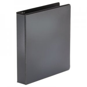 Universal UNV20971 Economy Round Ring View Binder, 3 Rings, 1.5" Capacity, 11 x 8.5, Black