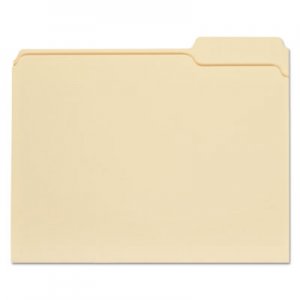 Universal UNV12123 Top Tab Manila File Folders, 1/3-Cut Tabs, Right Position, Letter Size, 11 pt. Manila, 100/Box