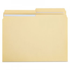 Universal UNV16112 Double-Ply Top Tab Manila File Folders, 1/2-Cut Tabs, Letter Size, 100/Box
