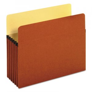 Universal UNV15262 Redrope Expanding File Pockets, 5.25" Expansion, Letter Size, Redrope, 10/Box