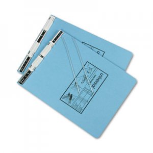 Universal UNV15431 Pressboard Hanging Binder, 2 Posts, 6" Capacity, 9.5 x 11, Light Blue