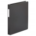 Universal UNV20761 Deluxe Non-View D-Ring Binder with Label Holder, 3 Rings, 1" Capacity, 11 x 8.5, Black