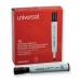 Universal UNV43651 Dry Erase Marker, Broad Chisel Tip, Black, Dozen