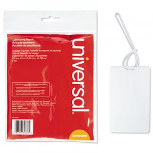 Universal UNV84660 Laminating Pouches, 5 mil, 2.5" x 4.25", Matte Clear, 25/Pack