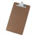 Universal UNV40305 Hardboard Clipboard, 1" Capacity, Holds 8 1/2 x 14, Brown