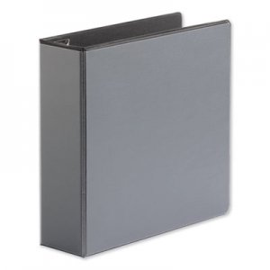 Universal UNV30751 Comfort Grip Deluxe Plus D-Ring View Binder, 3" Capacity, 8-1/2 x 11, Black