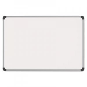 Universal UNV43734 Magnetic Steel Dry Erase Board, 48 x 36, White, Aluminum Frame