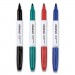 Universal UNV43670 Pen Style Dry Erase Marker, Fine Bullet Tip, Assorted Colors, 4/Set