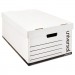 Universal UNV95221 Medium-Duty Easy Assembly Storage Box, Legal Files, White, 12/Carton
