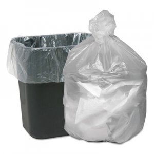 Good 'n Tuff GNT2424 High Density Waste Can Liners, 7-10gal, 6mic, 24 x 23, Natural, 1000/Carton WBIGNT2424