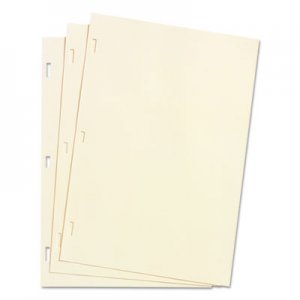 Wilson Jones WLJ90130 Looseleaf Minute Book Ledger Sheets, Ivory Linen, 14 x 8-1/2, 100 Sheet/Box 901-30