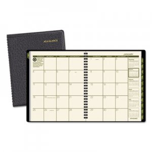 At-A-Glance AAG70120G05 Recycled Monthly Planner, 6 7/8 x 8 3/4, Black, 2016 70-120G-05