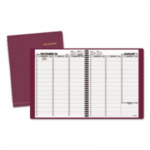 At-A-Glance AAG7095050 Weekly Appointment Book, 8 1/4 x 10 7/8, Winestone, 2016-2017 70-950-50
