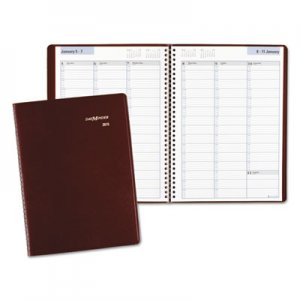 DayMinder AAGG52014 Weekly Appointment Book, 8 x 11, Burgundy, 2016 G520-14