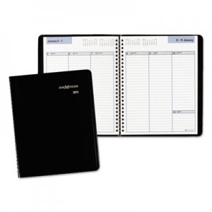 DayMinder AAGG59000 Weekly Planner, 6 7/8 x 8 3/4, Black, 2016 G590-00