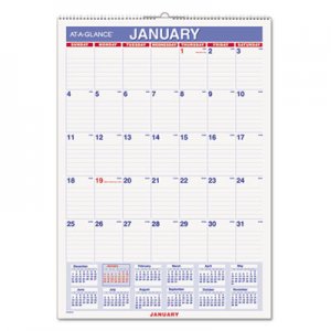 At-A-Glance AAGPMLM0228 Erasable Wall Calendar, 12 x 17, White, 2016 PMLM02-28